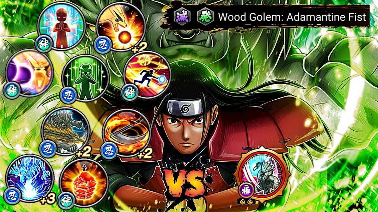 NxB NV: Wood Golem: Adamantine Fist Vs Limit Break Jutsu & Invicible ...