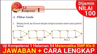 Uji Kompetensi 1 Halaman 34 Matematika SMP Kelas 8 [FULL Jawaban & Pembahasan]
