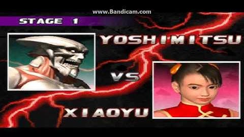 PSX Tekken 3 - Yoshimitsu Vs. Ling Xiaoyu