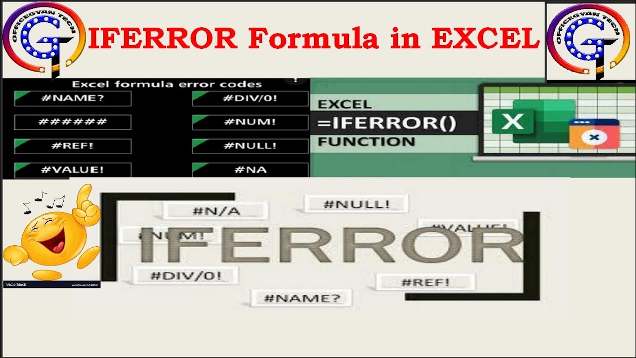 How To Use IFERROR Formula In Excel YouTube How To Use IFERROR Formula In Excel YouTube