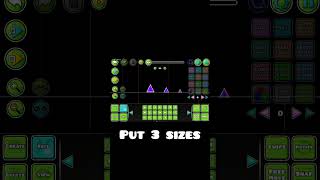 How to make glow/space themed spikes #gaming #geometrydash #gd #gdlevels