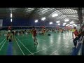 Clraa 2023 badminton singles a mabalacat city vs bulacan jared quiambao vs greco gin gabriel bagunas