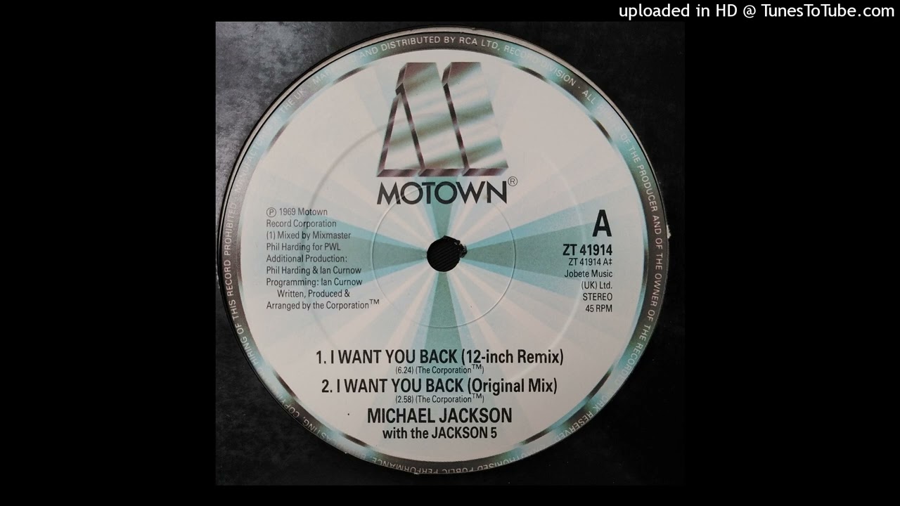 Michael Jackson With The Jackson 5 – I Want You Back '88 Remix (12