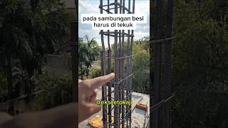 Cara Menyambung Besi Kolom feedshorts construction tutorial tips skills shorts shortsfeed