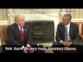 Trump Meets Obama at the White House