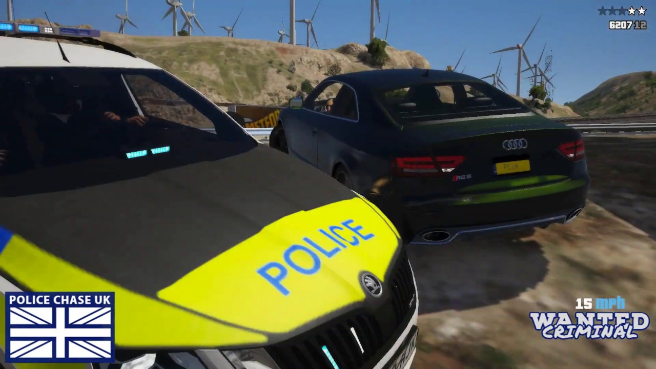 Police Chase UK - Pursuit of a Wanted Criminal in an Audi RS5 - 