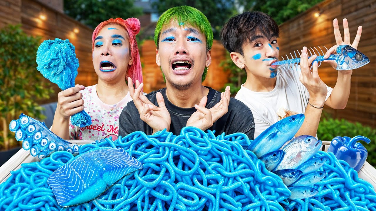 ชาเลนจ์สุ่มกินตามสี (ได้สีที่ไม่น่ากินซะงั้น !!!)