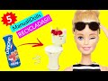 5 IDEAS Geniales de Manualidades para Barbie! 👍Faciles y RÁPIDAS RECICLADAS!!