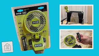Ryobi USB Lithium Clamp Fan Kit