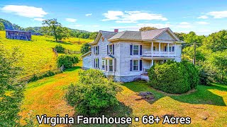 Virginia Farmhouses For Sale | 68+ Acres | Virginia Land For Sale | Working Farm |Barns|Rolling Land