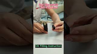 BTBE Novo - 2ml cbd vaporizer oil filling intructions #shorts #disposablevape #cbdvapes