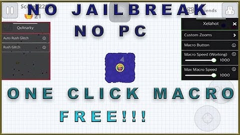 IOS NO JAILBREAK / NO PC ONE CLICK MACRO FREE !!!!/RUSH HACK TOOL {TUTORIAL} 😱😱🙀🙀⚙️⚙️