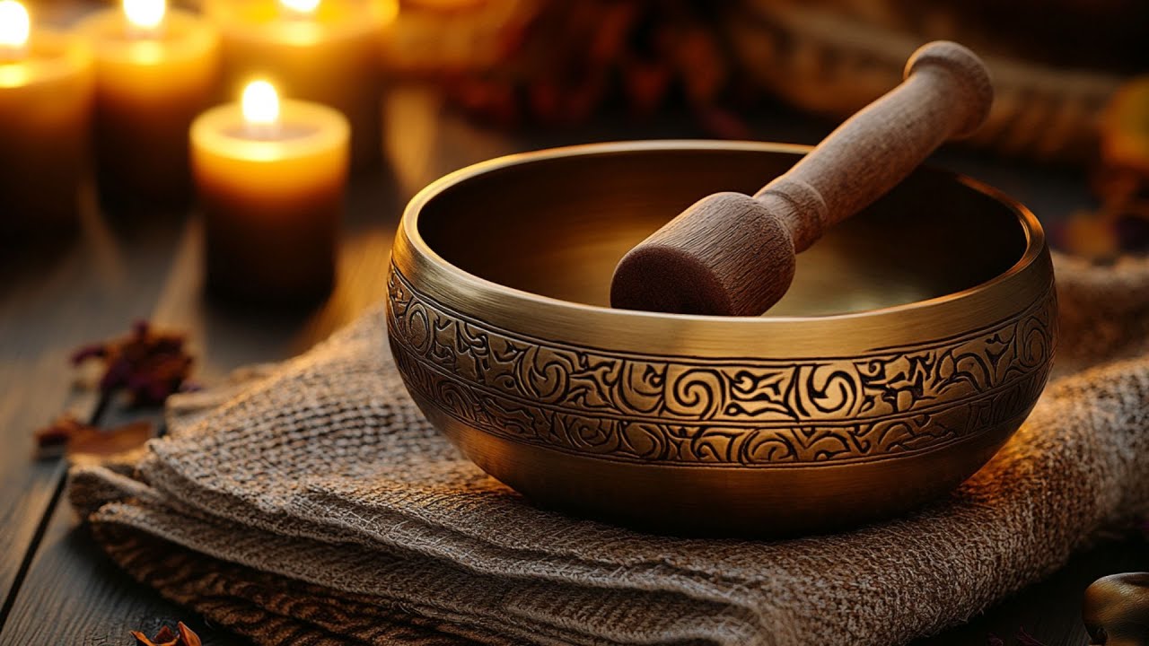 Koshi Wind Chimes Meditation & Beautiful SINGING BOWL Healing🟡 Perfect ...