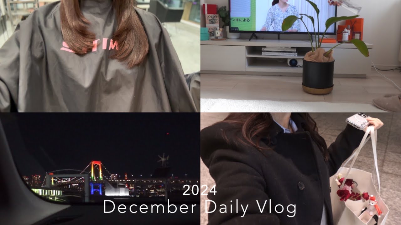 vlog）クリスマスから年末の日常🎞️ コンラッド東京,美容納め,インモード,忘年会🤍