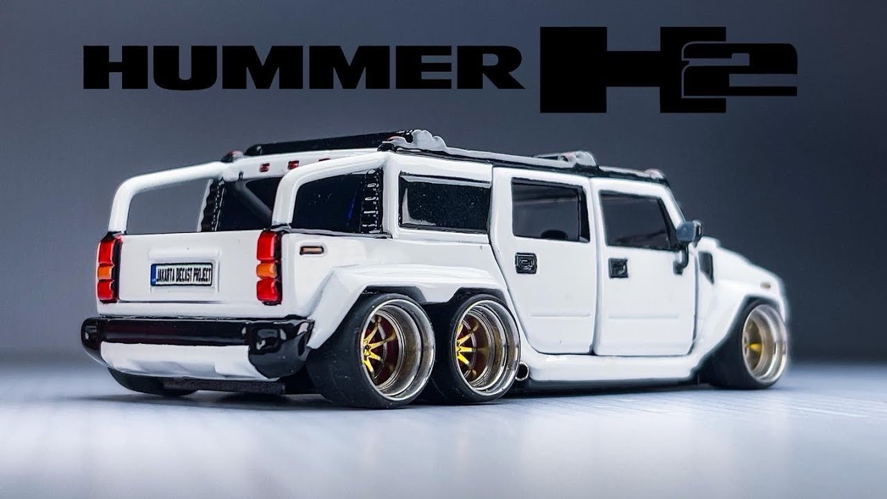 ⁣Clean Hummer H2 Six Wheeler Tomica Custom