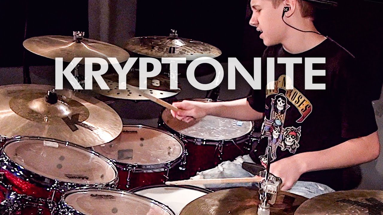 Kryptonite - 3 Doors Down (Drum Cover) age 12