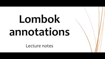 Lombok Annotations in Spring Boot