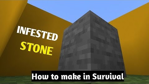 ✓Minecraft ( How To get infested stone) On #Work on Beta 1.18