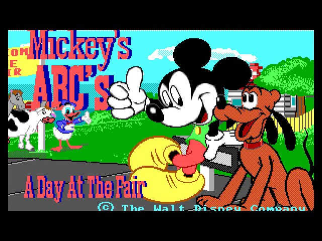 Amiga 500 Longplay [143] Mickey's ABC's: A Day at the Fair