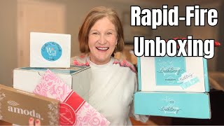 Rapid Fire Unboxing : Open 8 Boxes in Under 30 Minutes!
