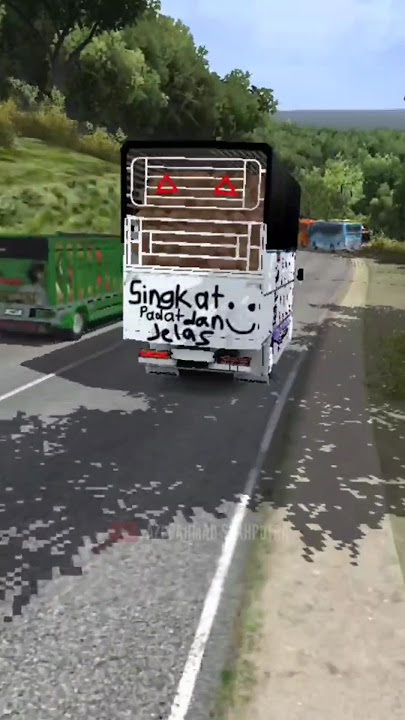 POV:) SUARA REM TRUK SAAT INI PAS LEWATI TURUNAN🗿😅 #shorts #bussid #meme