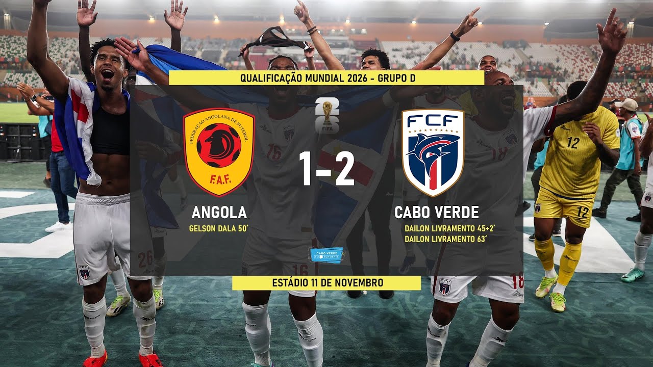 ANGOLA 1-2 CABO VERDE [Apuramento ao Mundial 2026]