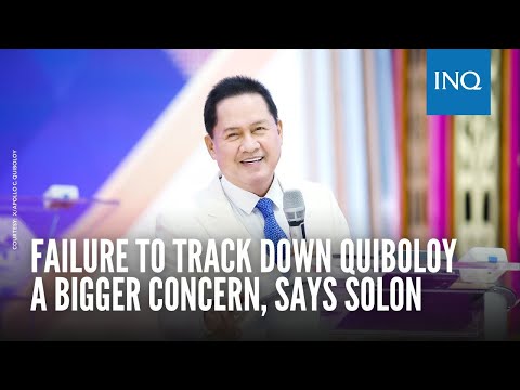 Failure to track down Quiboloy a bigger concern, says solon