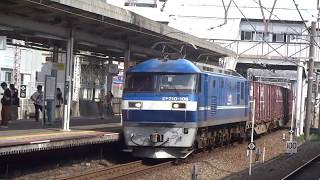 JR貨物 EF210-106号機（吹田）＋コキ24両　貨物列車5071レ 2019.08.24