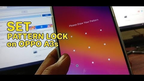 How to set Pattern Lock on Screen OPPO A3s