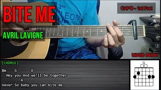Avril Lavigne – BITE ME | Guitar Tutorial | LYRICS and CHORDS | Cover