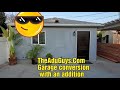 Garage conversion with a 11'x15' addition