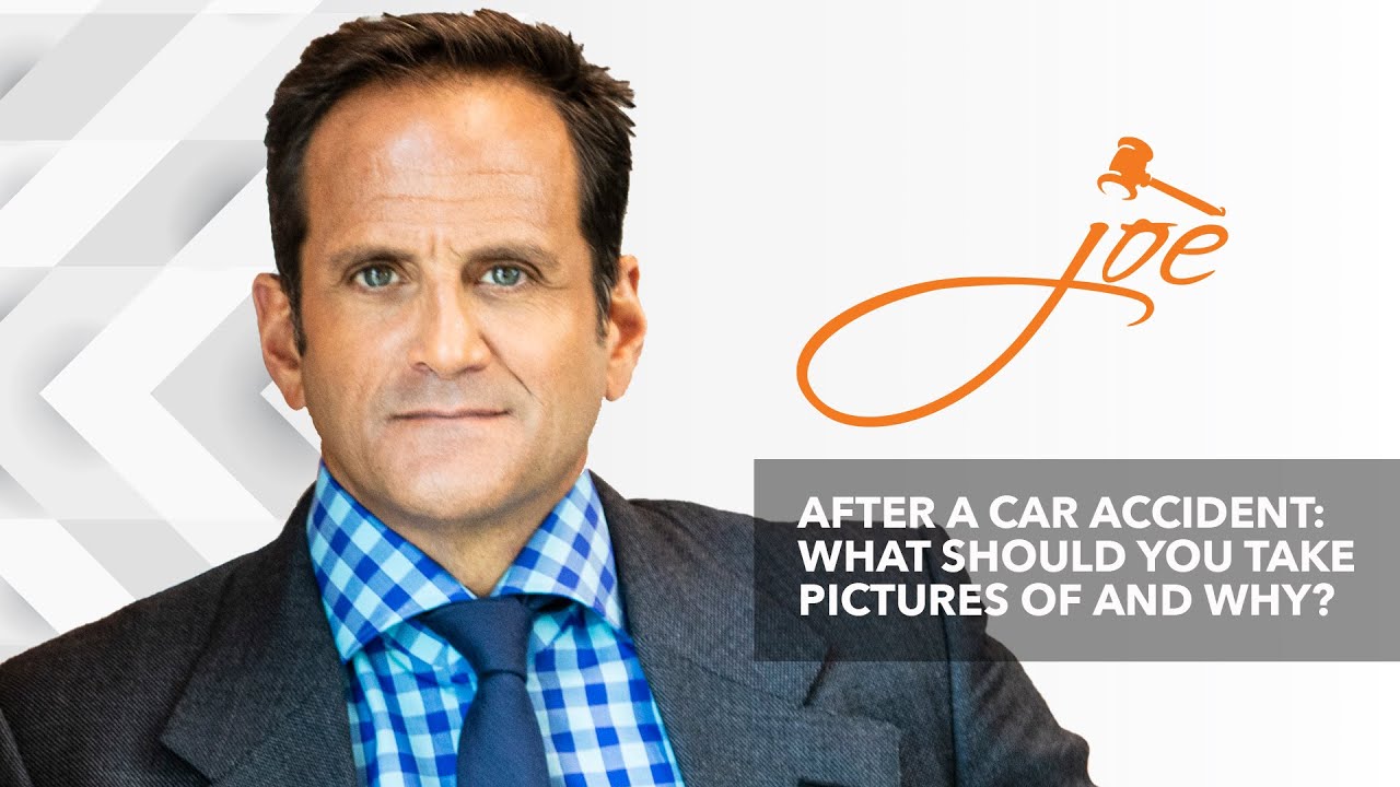 Taking photos after a car accident