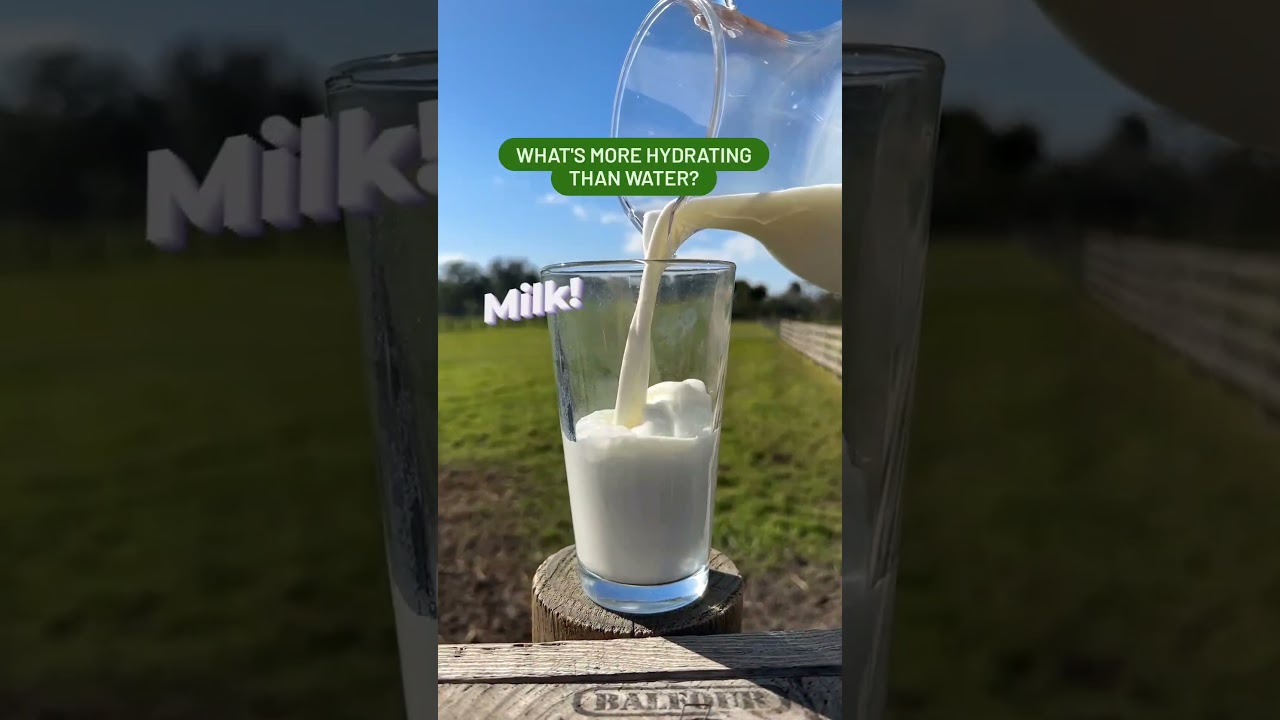 Milk is More Hydrating than Water? 