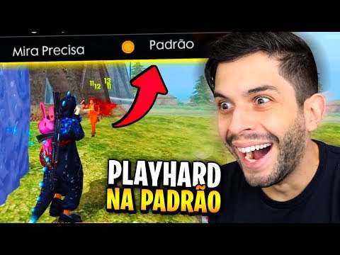 O FIM DOS HEADSHOT?!? USEI A MIRA PADRÃO DO FREE FIRE PELA PRIMEIRA VEZ!!!