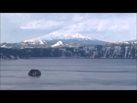 Lake Mashu (Hokkaido, Japan)  晩冬の摩周湖