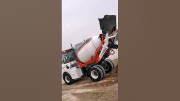 Concrete automatic loading and unloading mixer truck#concrete #concretemixer #factory