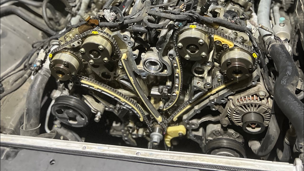 Genesis Coupe 3 8 Timing Chain Replacement PT 2 YouTube