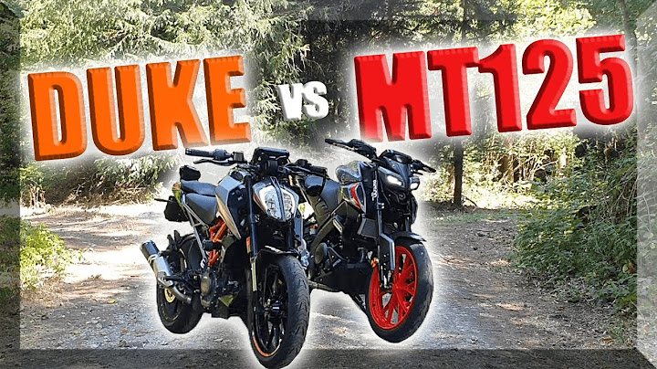 Duke 125 vs MT 125 - Le duel de titans