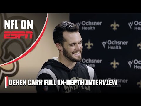 Derek carr on his new chapter in new orleans ⚜ [full interview] | nfl on espn