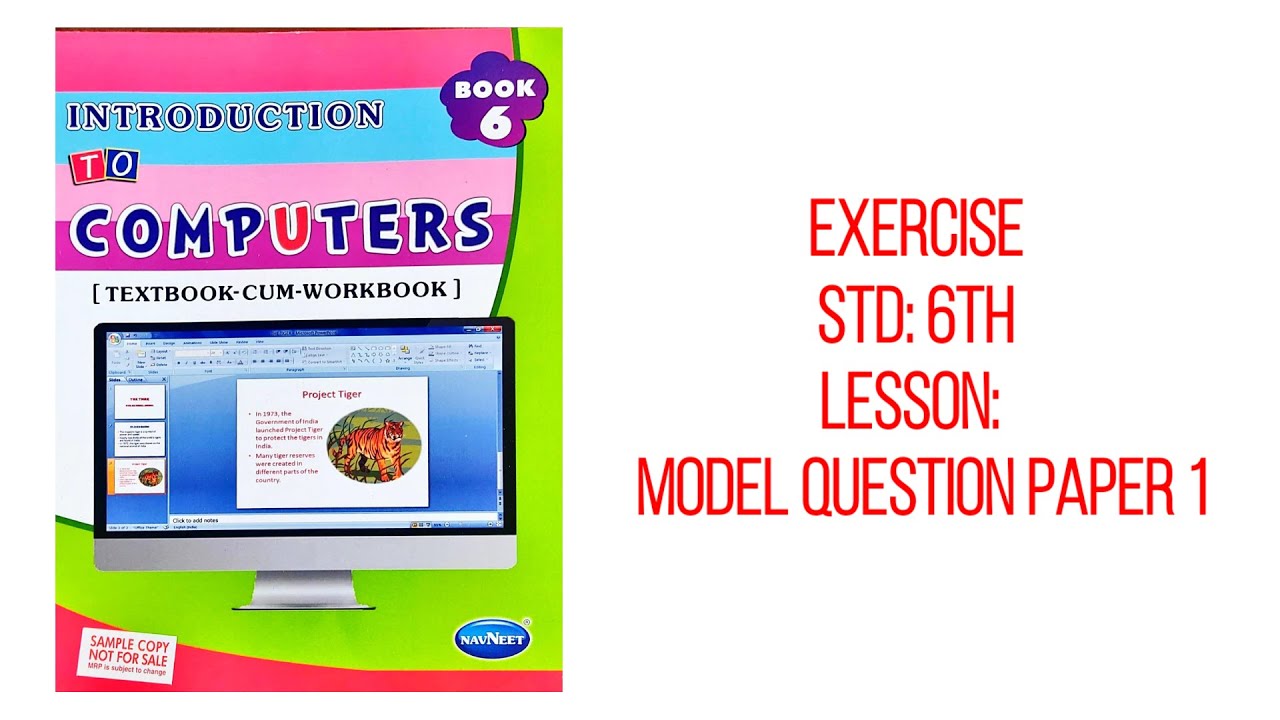 STD 6th • Model Question Paper 1 • Computer • @Smart_Learners_Hub - YouTube