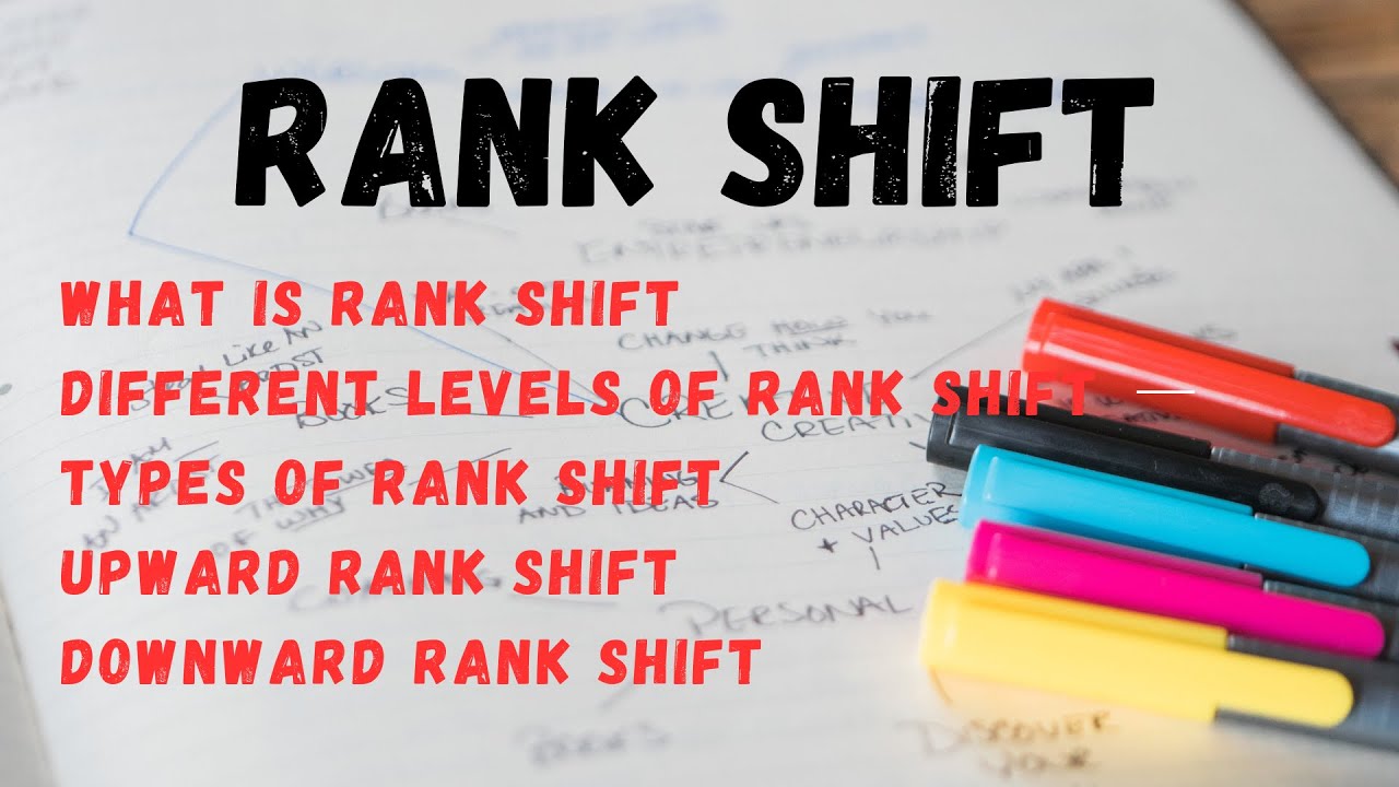 What is Rank Shift | Its Levels & Types | Lecture 06 | Hindi - YouTube