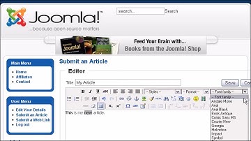 Joomla!: How to Create a New Article