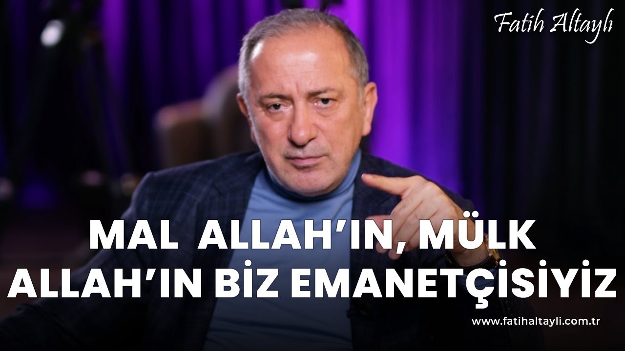 ⁣Fatih Altaylı yorumluyor: Turgut Altınok’un “Mal Allah’ın, mülk Allah’ın biz emanetçiyiz” açıklaması