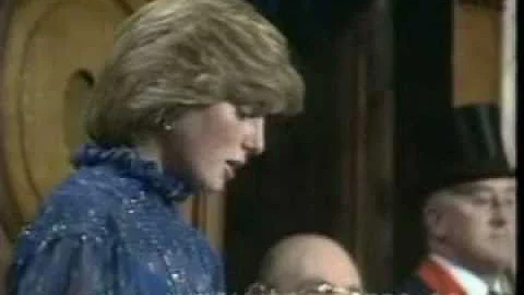 Princess Diana gives speech in Welsh  (Wow!)