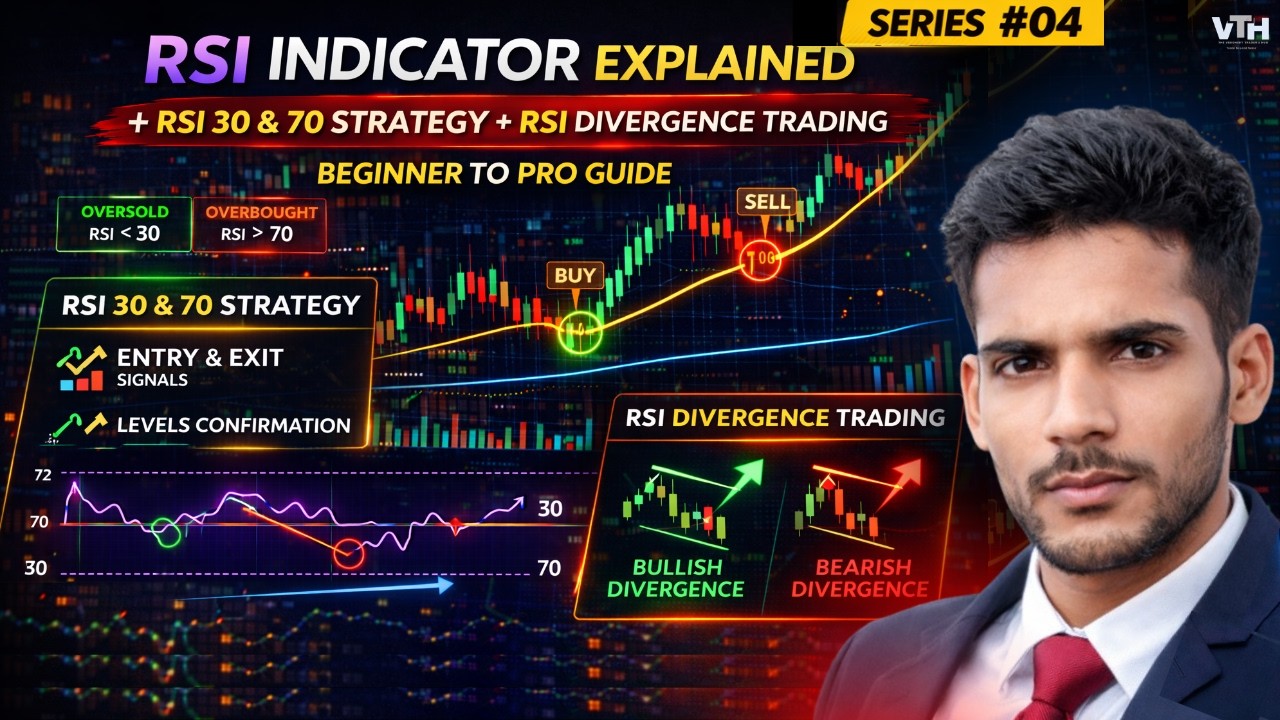 RSI Indicator Explained | RSI 30 & 70 Strategy + RSI Divergence Trading ...