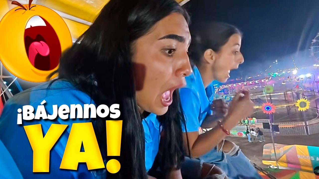 El operador de la Rueda no nos quiere bajar, ya llevamos mas de 30 min subidos 🤣