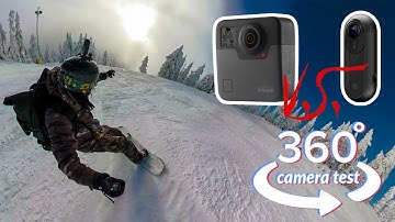 GoPro Fusion REAL WORLD TEST in 360: Snowboarding VS Insta360 ONE - Stabilization, Image quality.