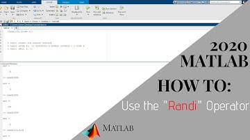 How to use the "Randi" Operator in MATLAB 2020