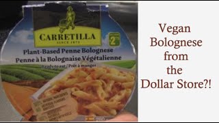 Review: Plant Based Penne Bolognese from Dollarama!