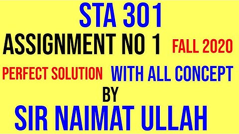 STA301|assignment 1|solution 2020|STA 301|assignment|geometric|harmonic|mean|Deviation|coefficient.